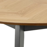 Georgetown Round Dining Table in Oak and Black