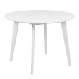 Roxby Round Dining Table in White 105x76cm