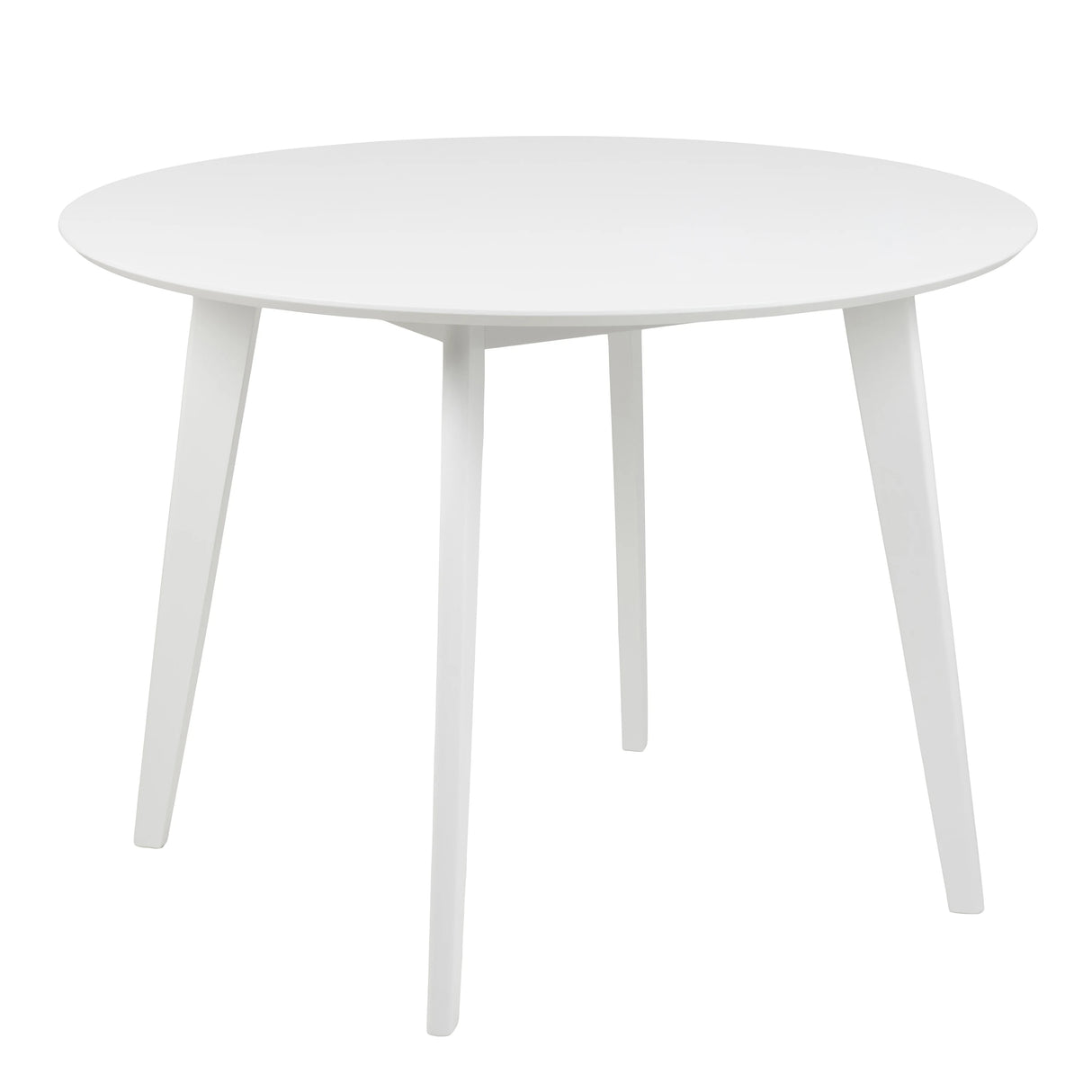 Roxby Round Dining Table in White 105x76cm