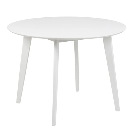 Roxby Round Dining Table in White 105x76cm