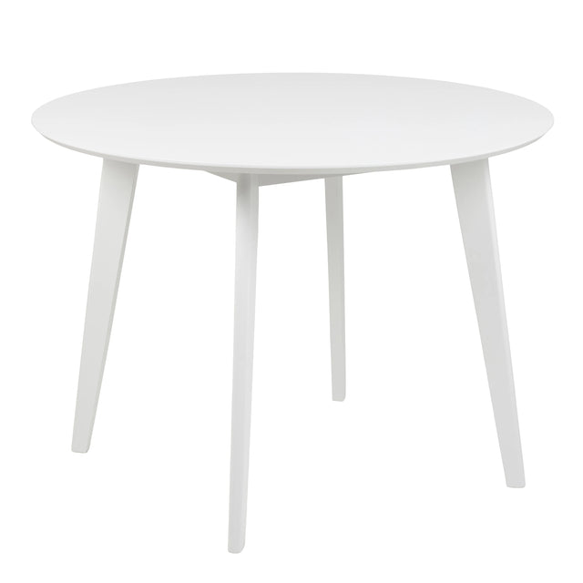 Roxby Round Dining Table in White 105x76cm