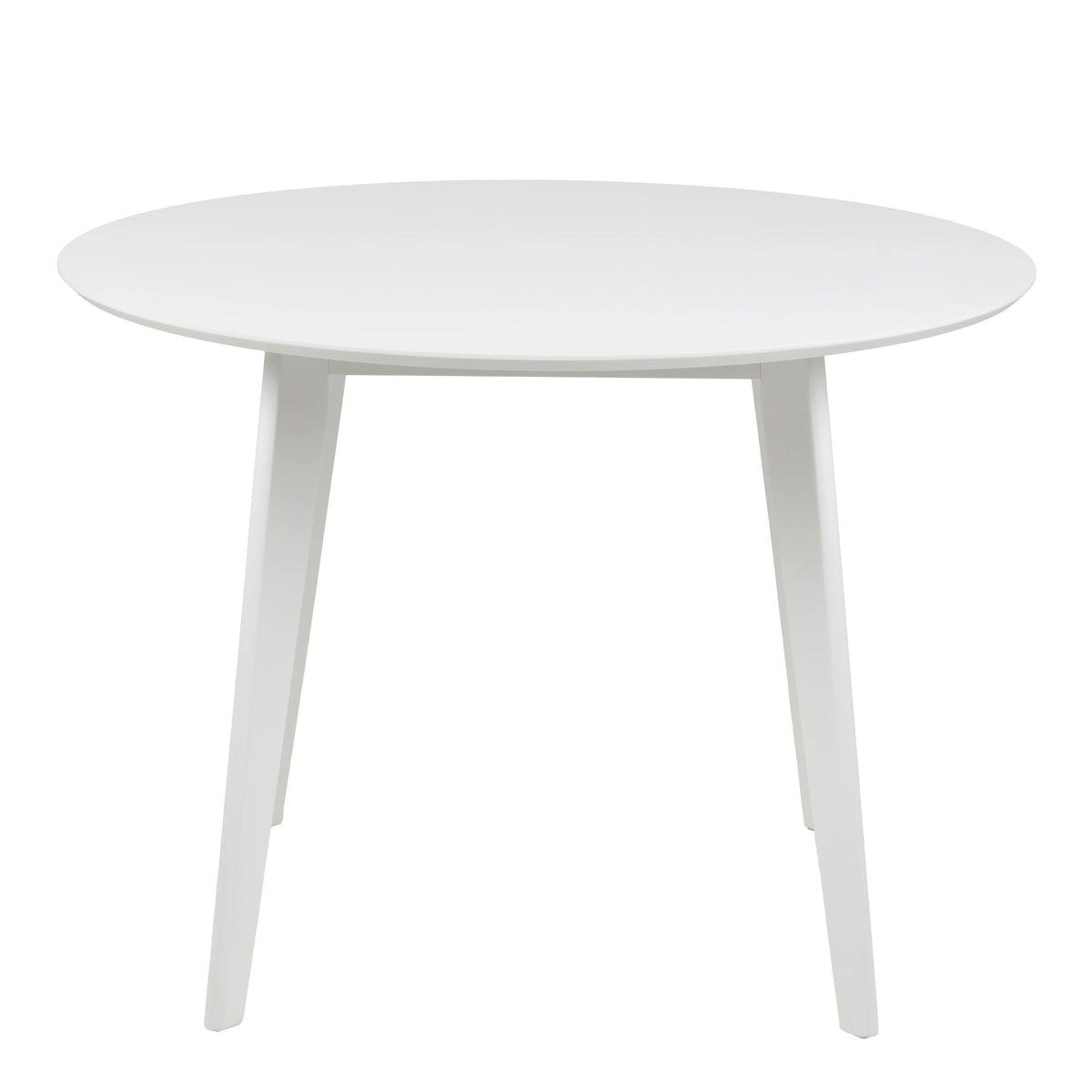 Roxby Round Dining Table in White 105x76cm