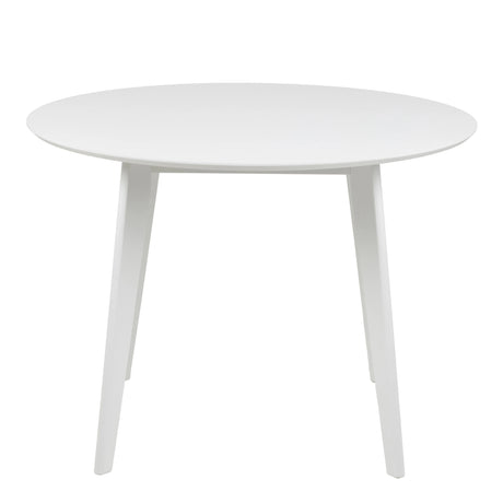Roxby Round Dining Table in White 105x76cm