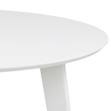 Roxby Round Dining Table in White 105x76cm