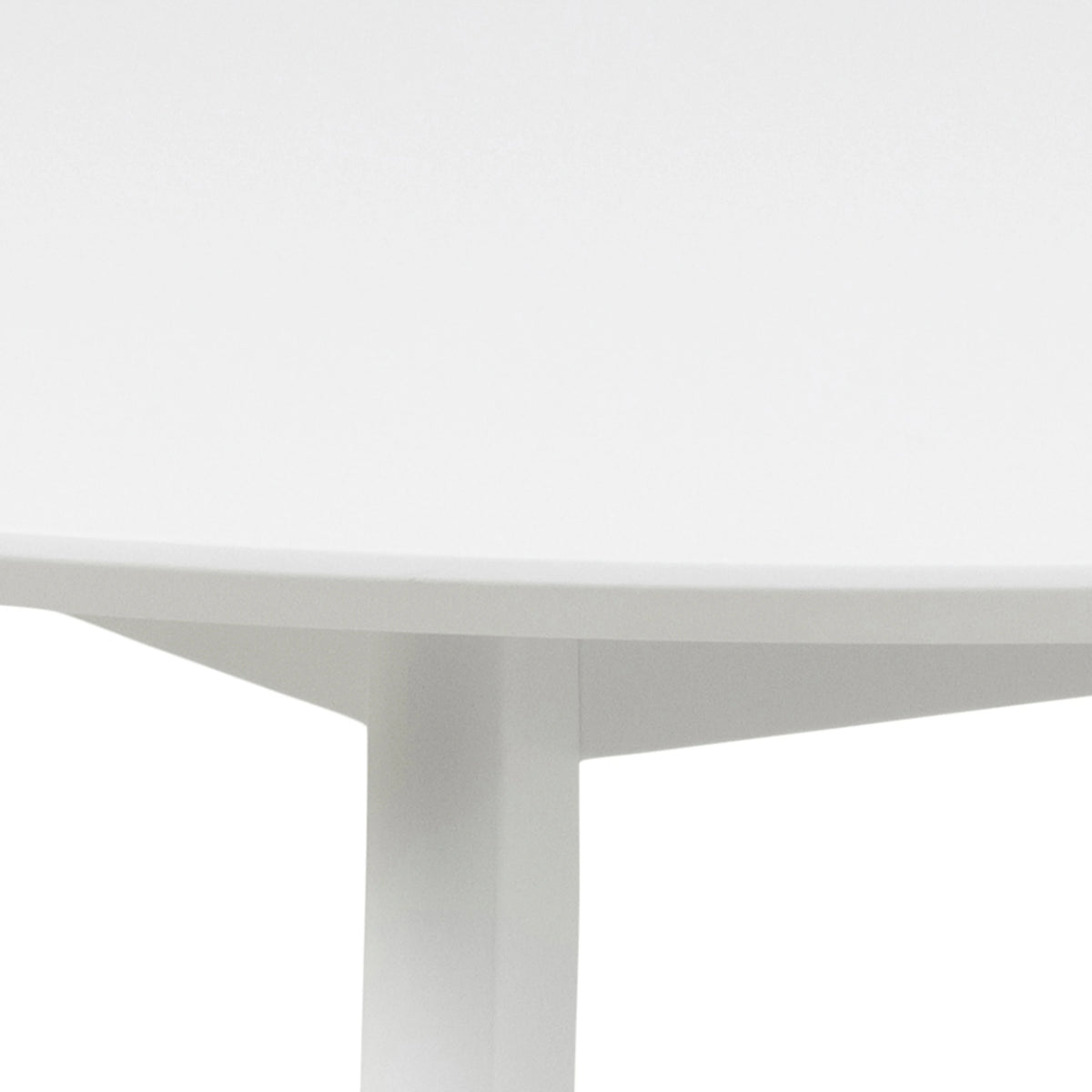 Roxby Round Dining Table in White 105x76cm
