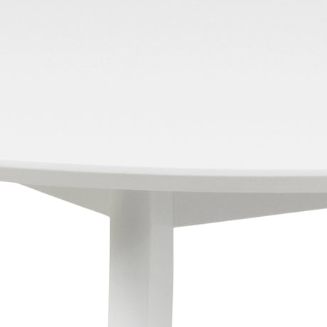Roxby Round Dining Table in White 105x76cm