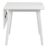 Roxby Square Dining Table in White 120x76cm