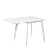 Roxby Square Dining Table in White 120x76cm