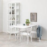 Roxby Square Dining Table in White 120x76cm