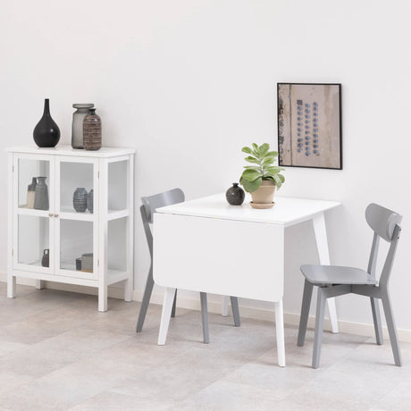 Roxby Square Dining Table in White 120x76cm