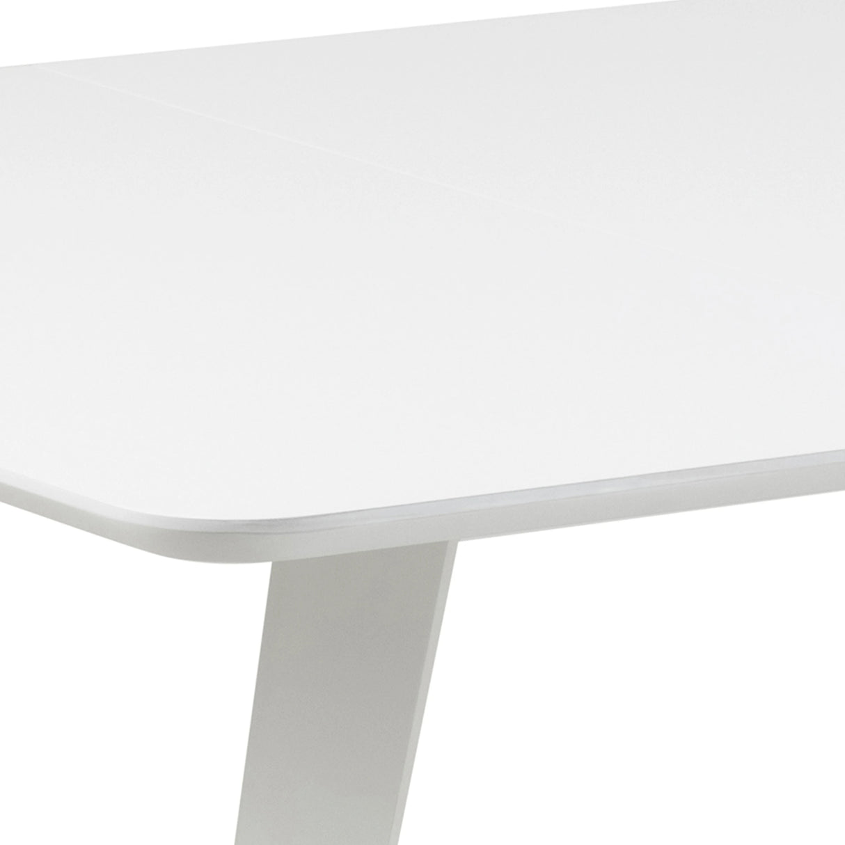 Roxby Square Dining Table in White 120x76cm