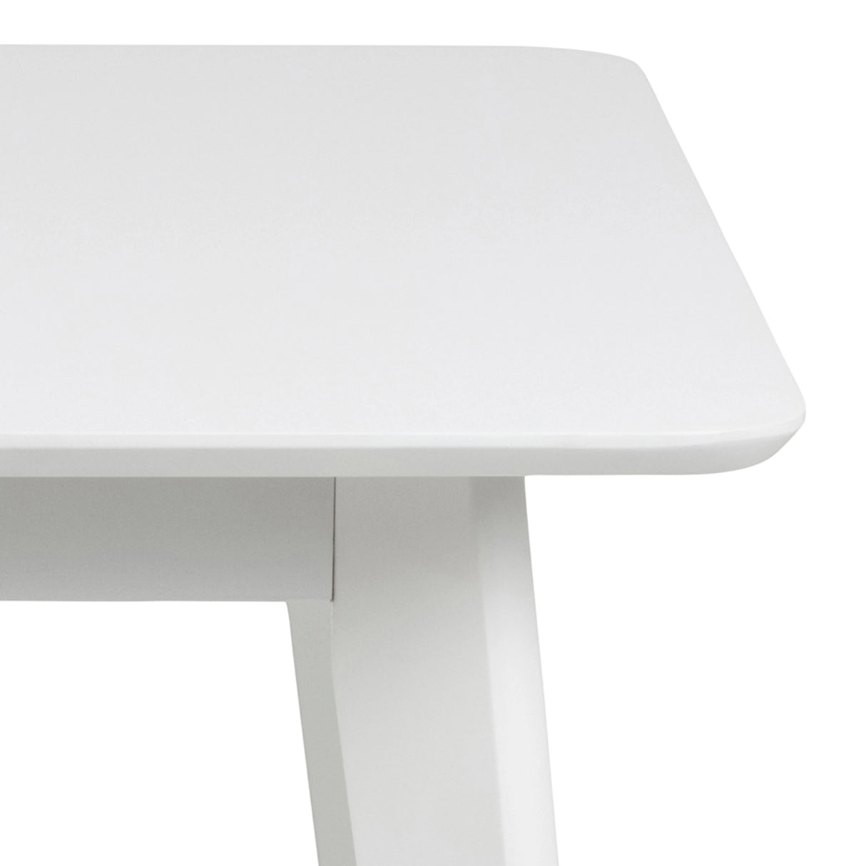 Roxby Square Dining Table in White 120x76cm