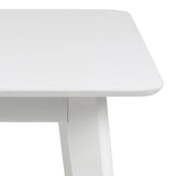 Roxby Square Dining Table in White 120x76cm
