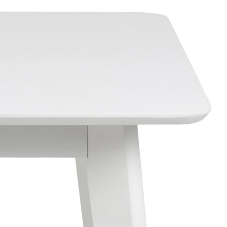 Roxby Square Dining Table in White 120x76cm