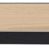 Seaford Black Metal Coat Rack with Oak Top