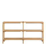 Braidwood Bookcase with 4 Shelves in Oak