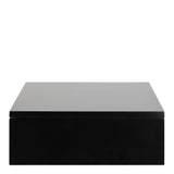 Avignon Square Bedside Table with 1 Drawer in Black