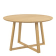 Malika Round Dining Table in Oak 120x75cm