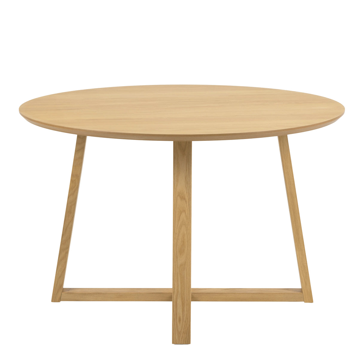 Malika Round Dining Table in Oak 120x75cm