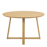 Malika Round Dining Table in Oak 120x75cm