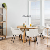 Malika Round Dining Table in Oak 120x75cm