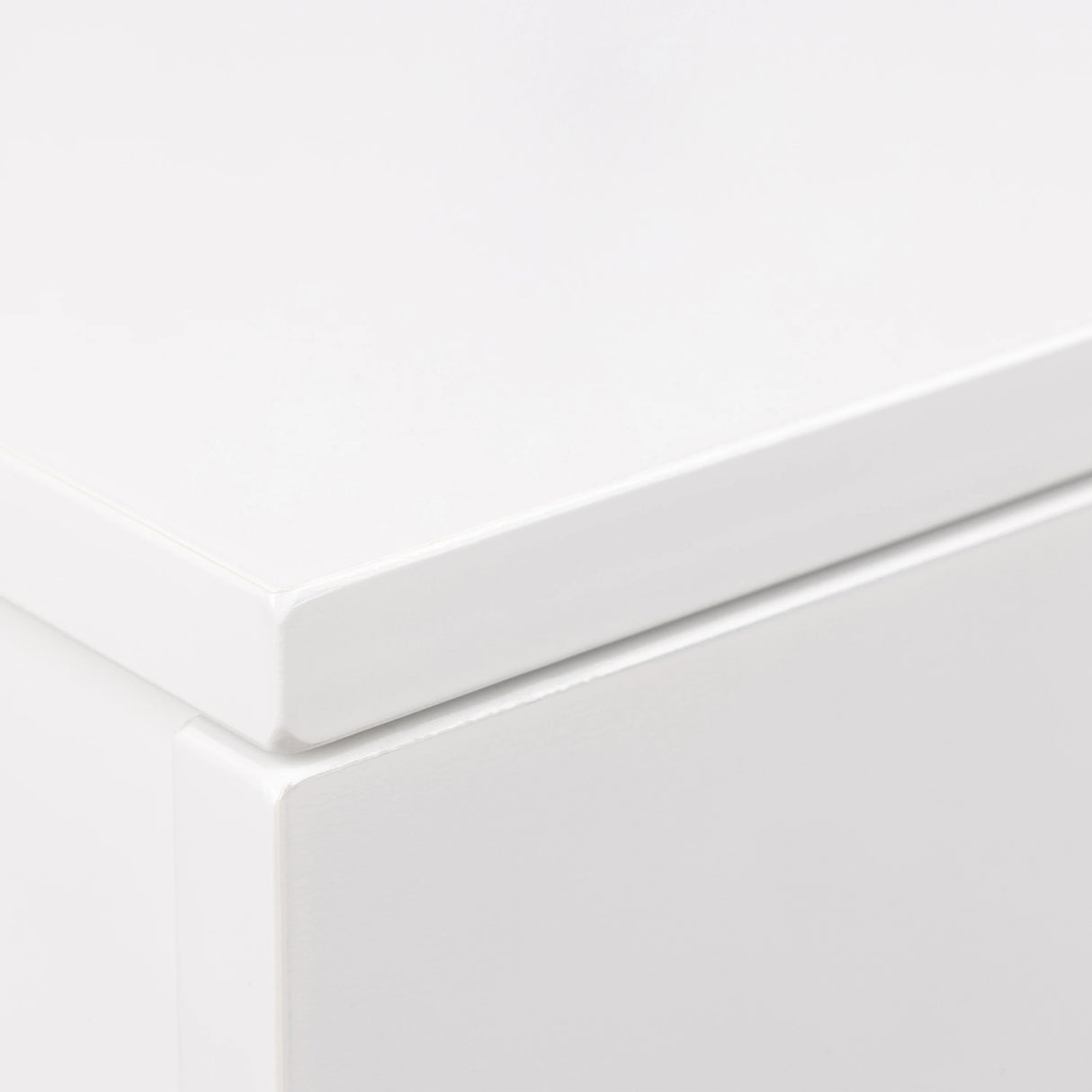 Avignon Square Bedside Table with 1 Drawer in White
