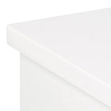 Avignon Square Bedside Table with 1 Drawer in White