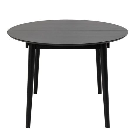 Montreux Round Extending Dining Table in Black 115-154cm