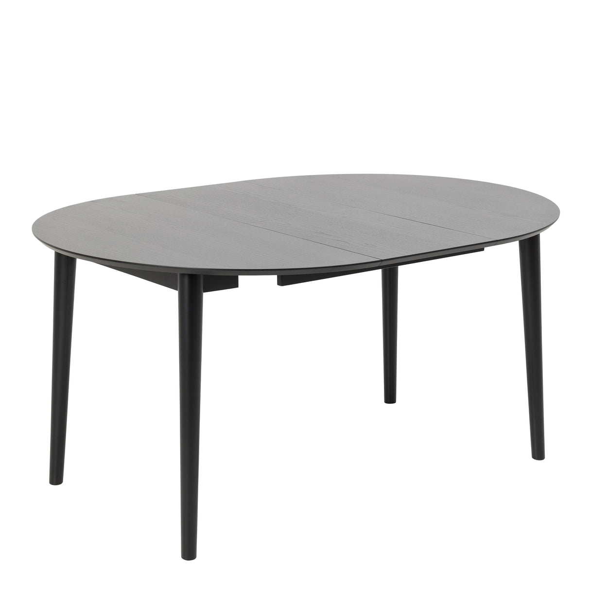 Montreux Round Extending Dining Table in Black 115-154cm