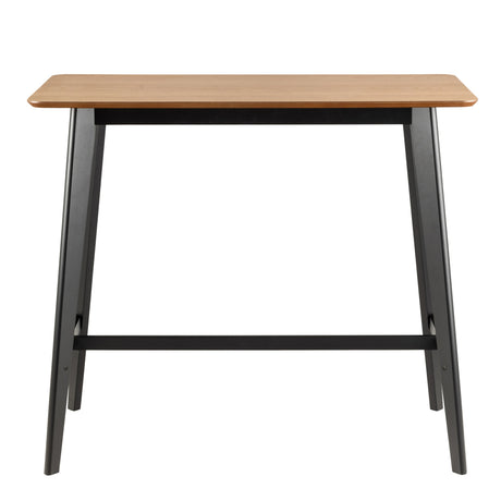 Roxby Bar Table in Oak & Black