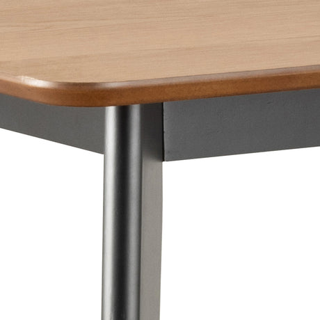 Roxby Bar Table in Oak & Black