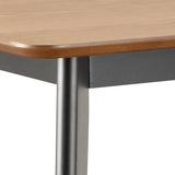 Roxby Bar Table includes 2 Roxby Bar Stool, Black and Oak
