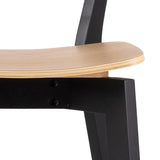 Roxby Bar Table includes 2 Roxby Bar Stool, Black and Oak