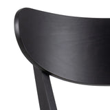 Roxby Bar Table in Black & Oak includes 4 Roxby Bar Stool in Black