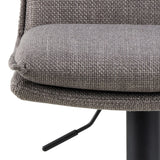 Flynn Swivel Bar Stool in Light Grey-Brown