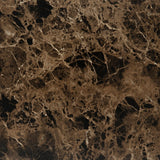 Dice Round Coffee Table Set of 2 in Brown Marble and Delhi Rough Paper