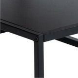 Gila Coffee Table with Open Shelf in Oak & Black