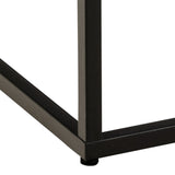 Barossa Coffee Table with Black Marble Marquina Top & Black Steel Base 40cm