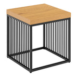 Strington Side Table in Black and Oak