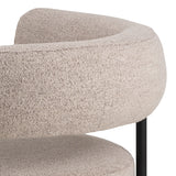 Oakfield Lounge Chair in Beige with Black Legs
