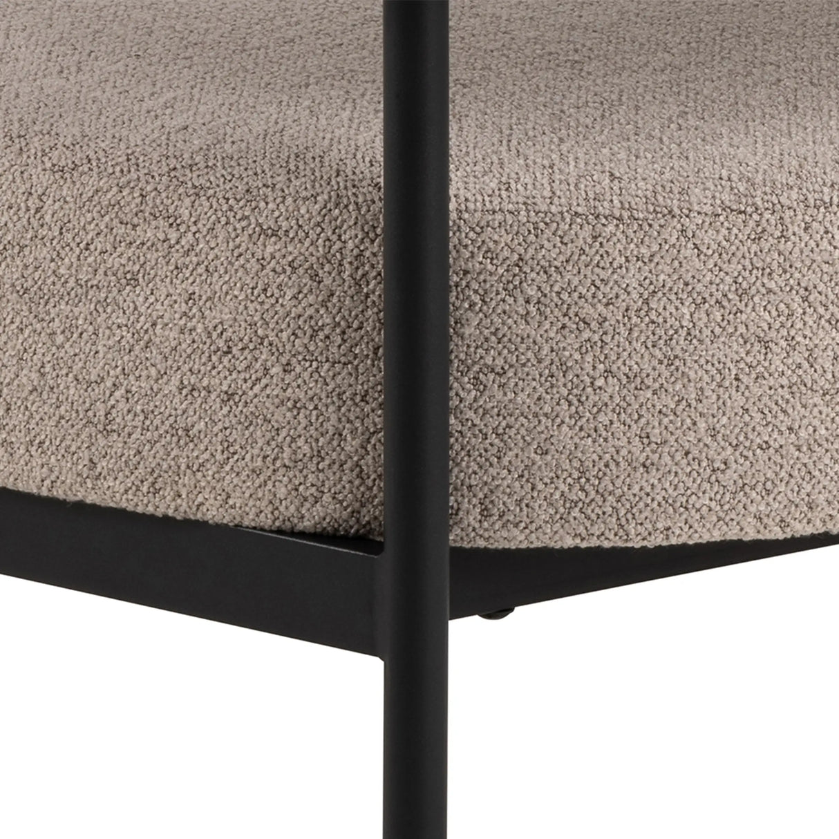 Oakfield Lounge Chair in Beige with Black Legs