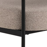 Oakfield Lounge Chair in Beige with Black Legs