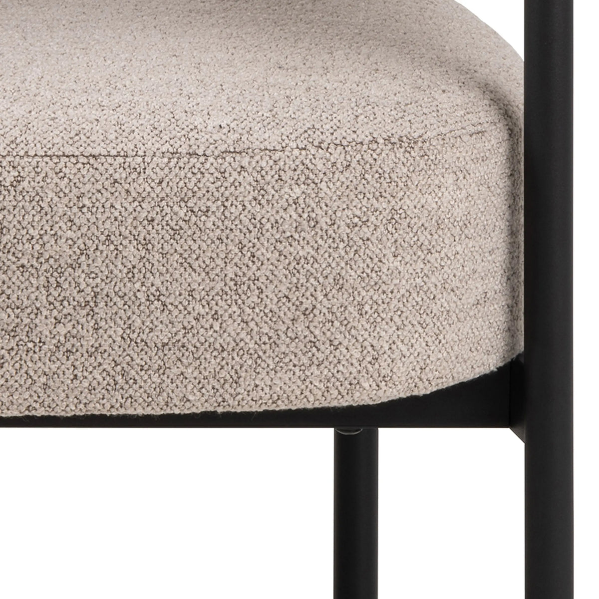 Oakfield Lounge Chair in Beige with Black Legs