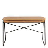 Blueton Desk with 2 Drawers in Black and Oak