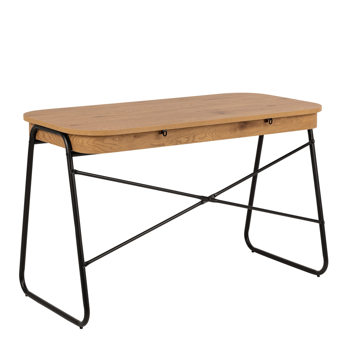 Blueton Desk with 2 Drawers in Black and Oak