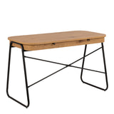 Blueton Desk with 2 Drawers in Black and Oak