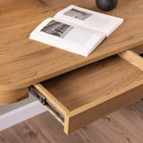 Blueton Desk with 2 Drawers in Black and Oak