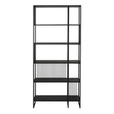 Strington Bookcase with 5 Shelves in Black
