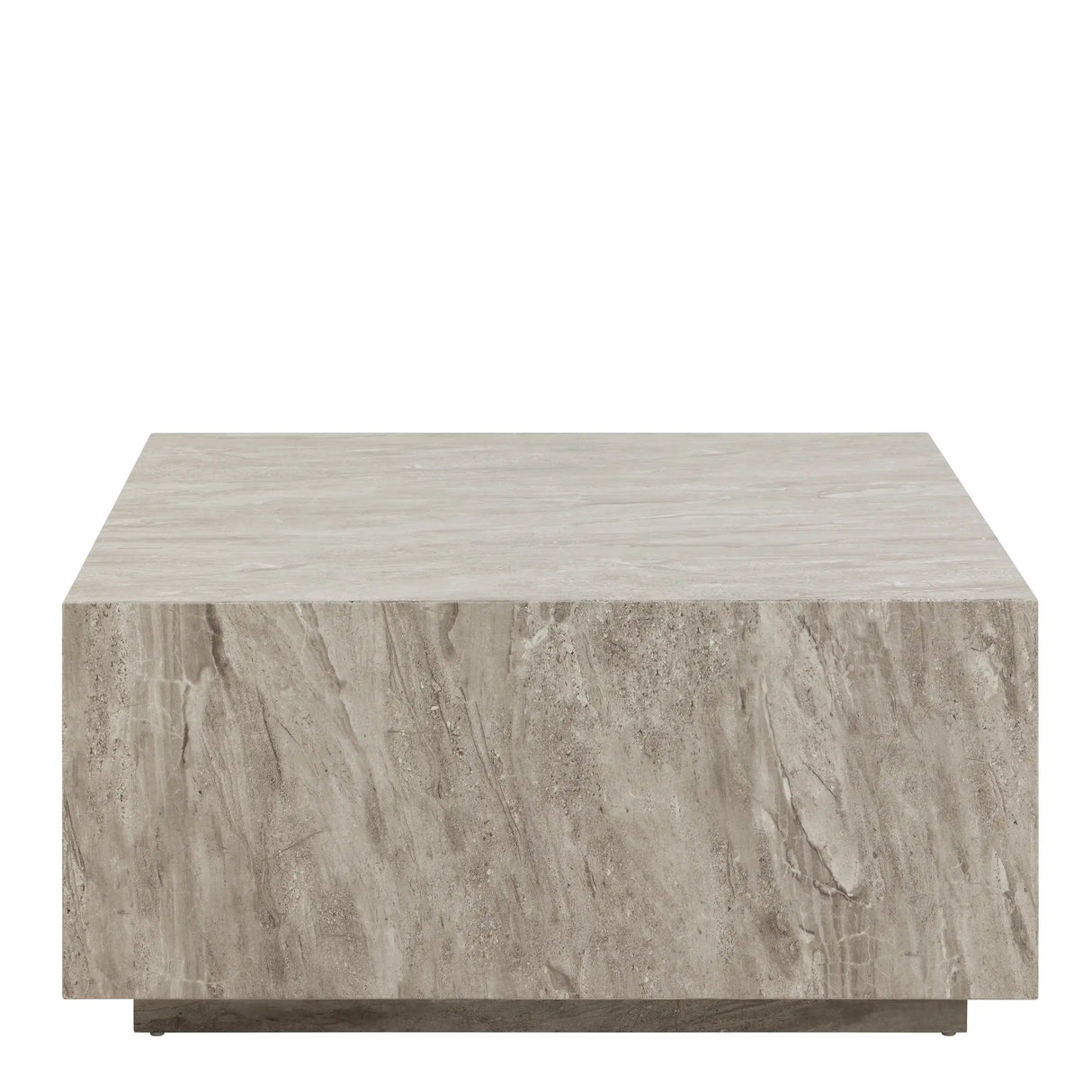 Dice Square Coffee Table in Grey Marble