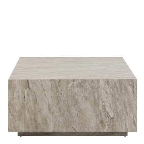 Dice Square Coffee Table in Grey Marble